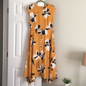 NWOT Yellow Midi Dress WHO WHAT WEAR